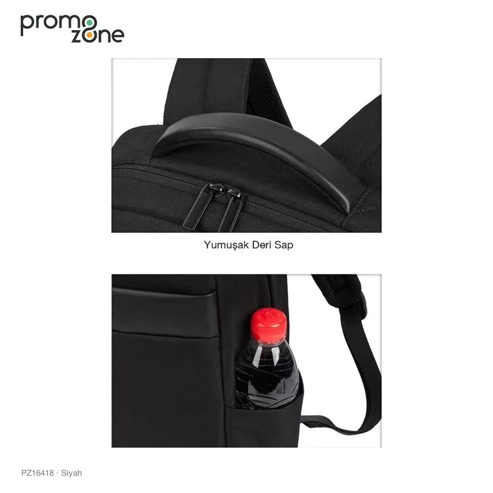 17 İnç Laptop Bölmeli İş Sırt Çantası Promozone