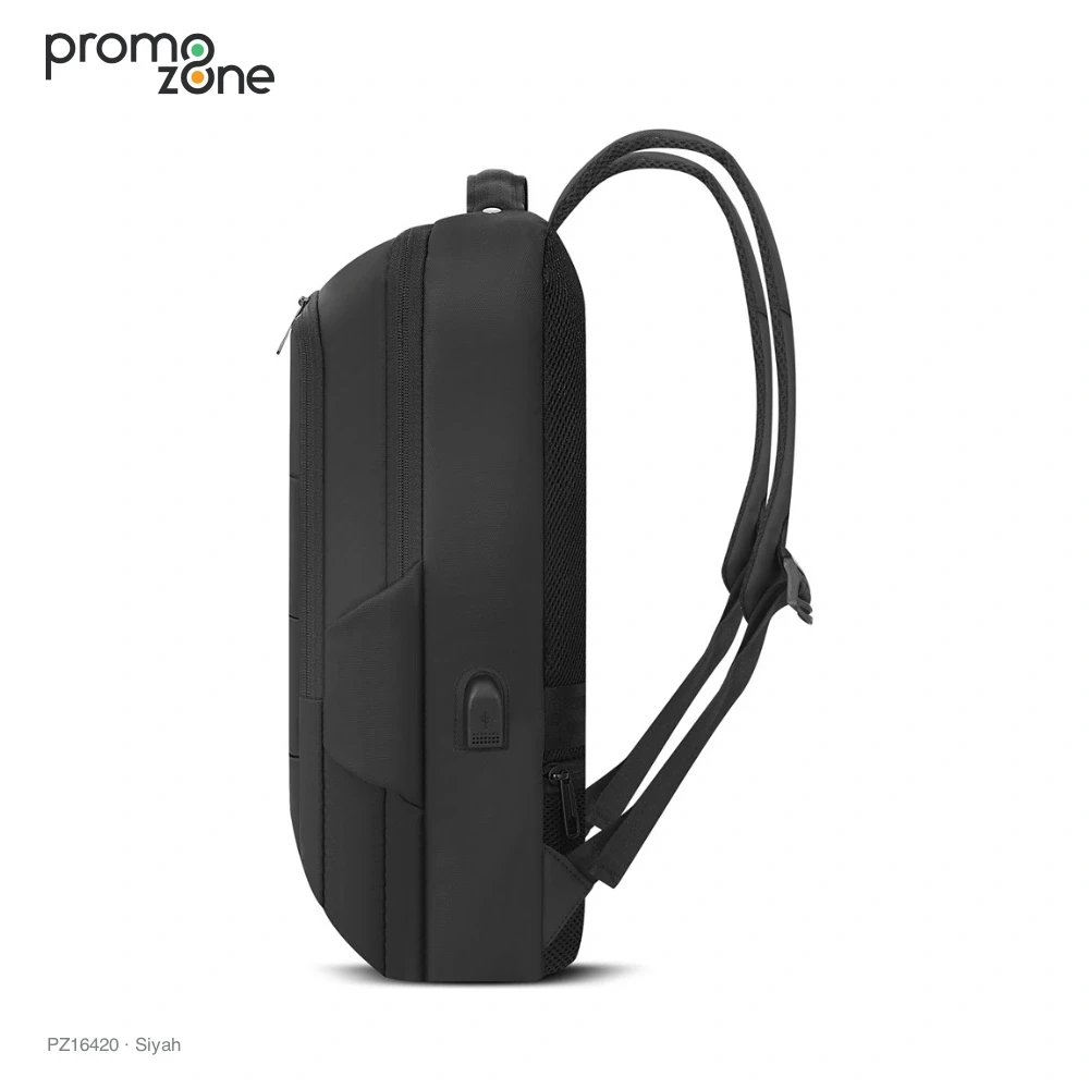 USB Bağlantılı Arka Cepli İş Sırt Çantası Promozone