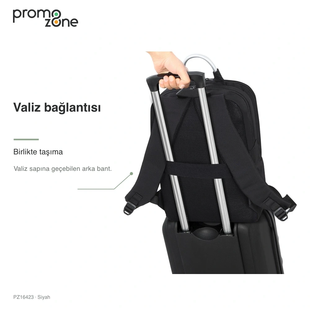 Laptop Bölmeli Valiz Bantlı Promosyon İş Sırt Çantası Promozone