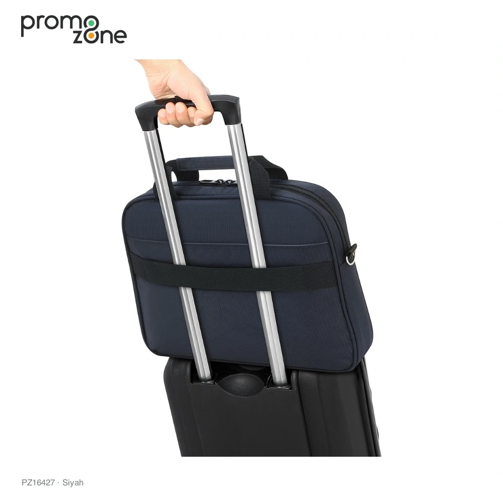Fermuarlı Ön Cepli Laptop Çantası Promozone