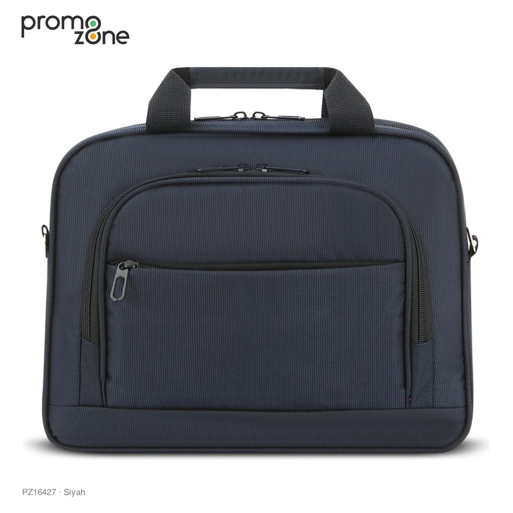 Fermuarlı Ön Cepli Laptop Çantası Promozone