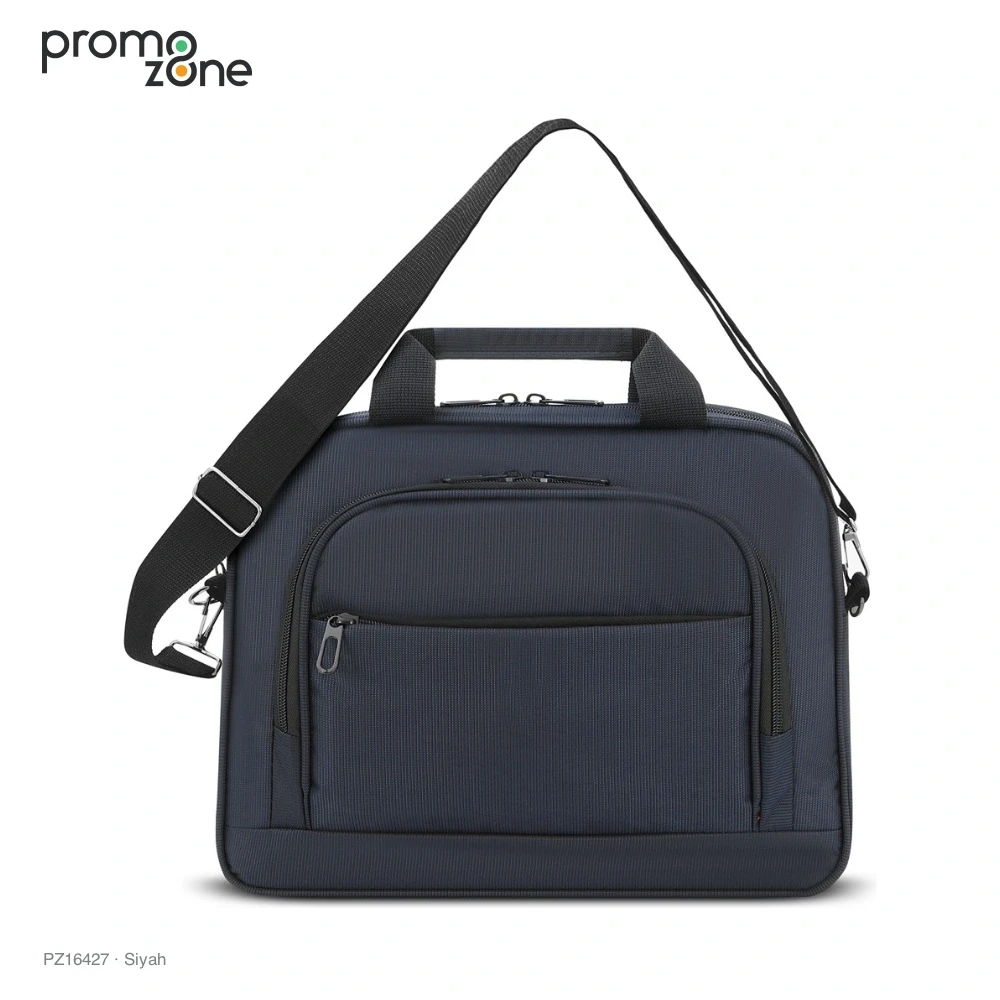 Fermuarlı Ön Cepli Laptop Çantası Promozone