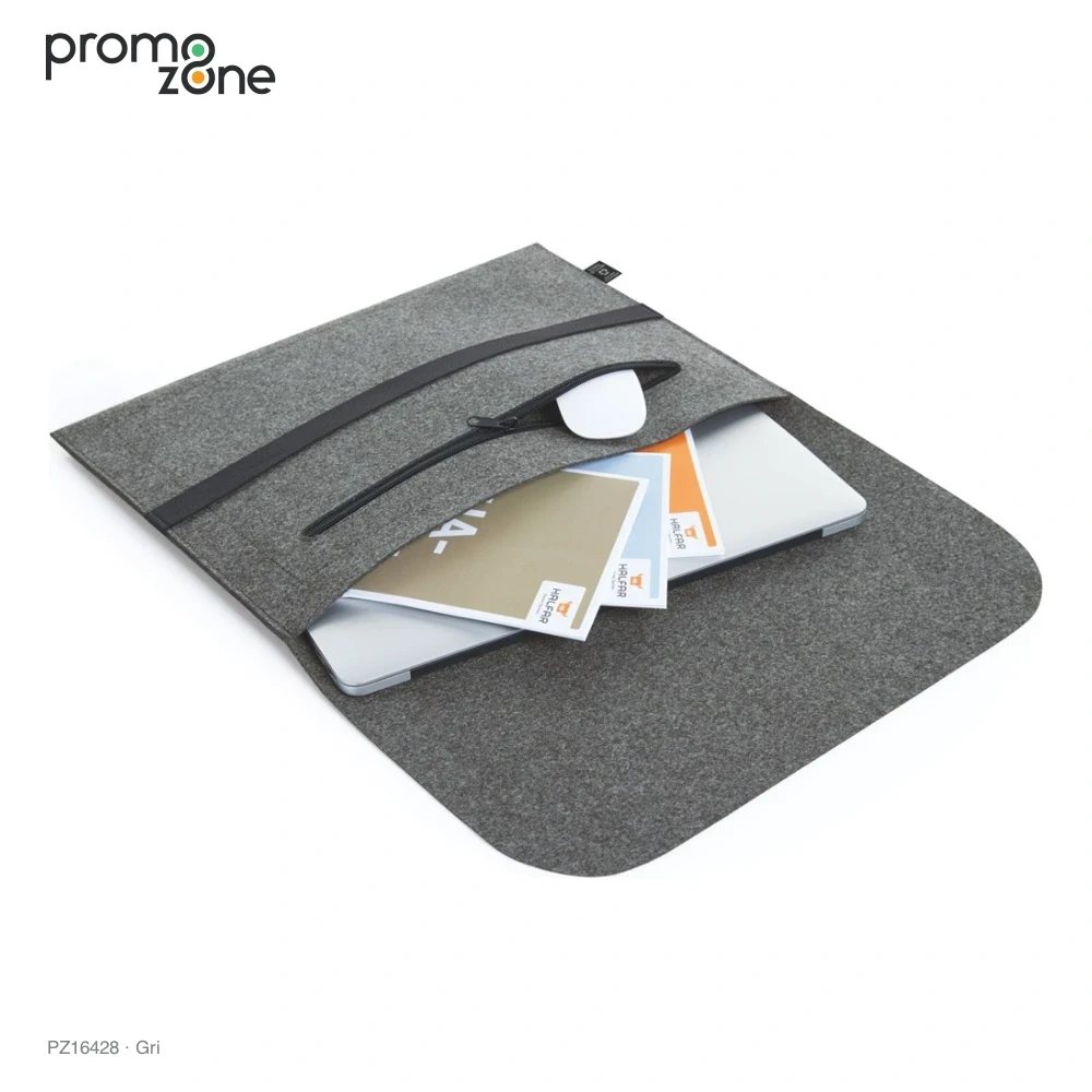 Kapaklı Keçe Tablet Çantası Promozone