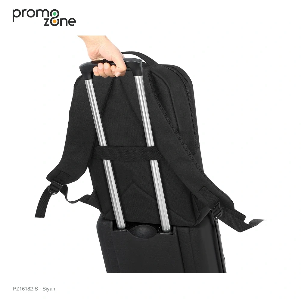 Laptop Bölmeli Valiz Bağlantılı Ekonomik Sırt Çantası Promozone