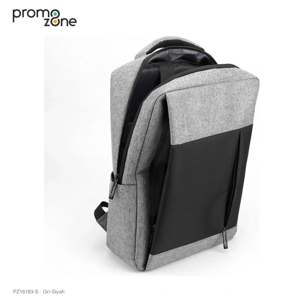 İmperteks Kumaş Laptop Bölmeli Sırt Çantası Promozone