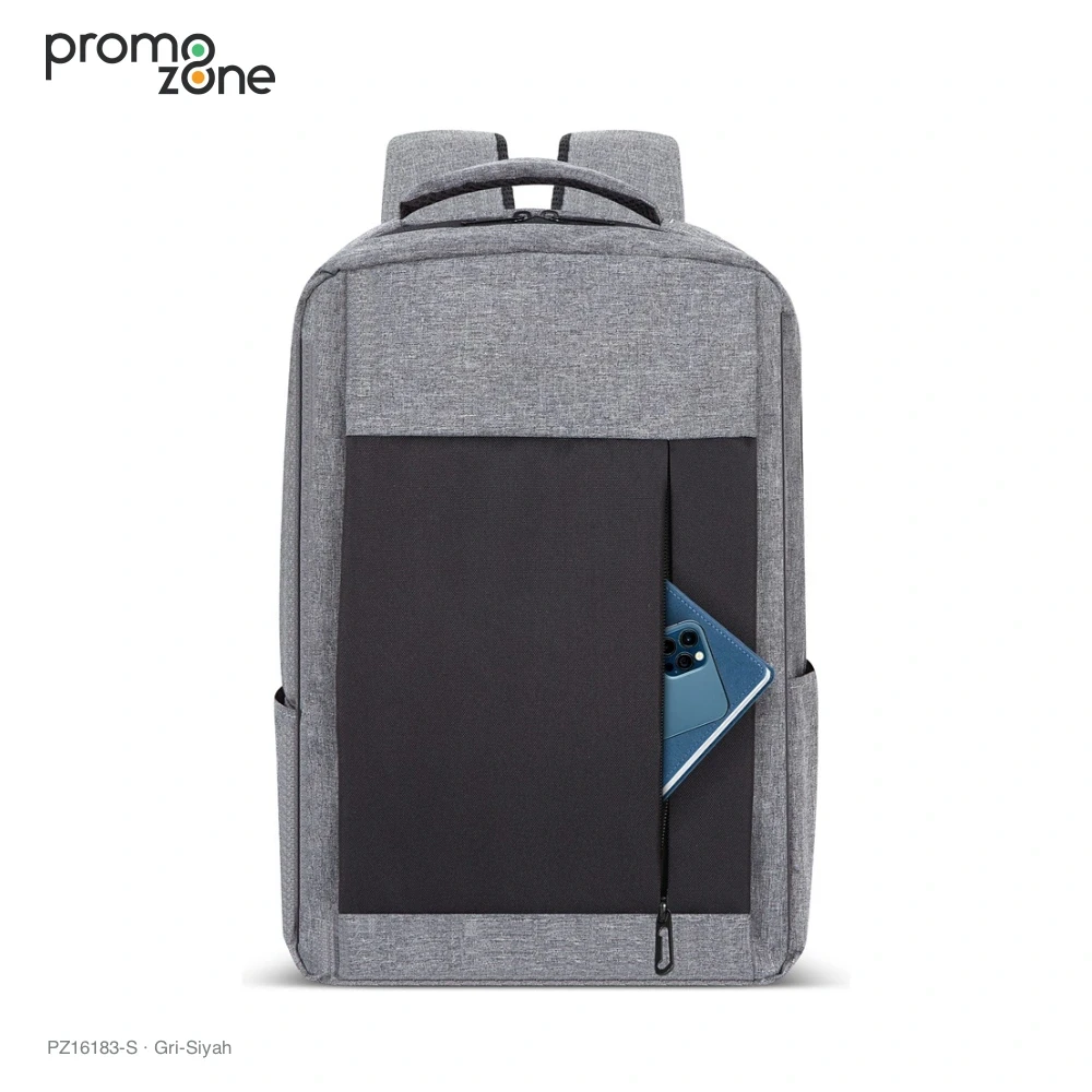 İmperteks Kumaş Laptop Bölmeli Sırt Çantası Promozone