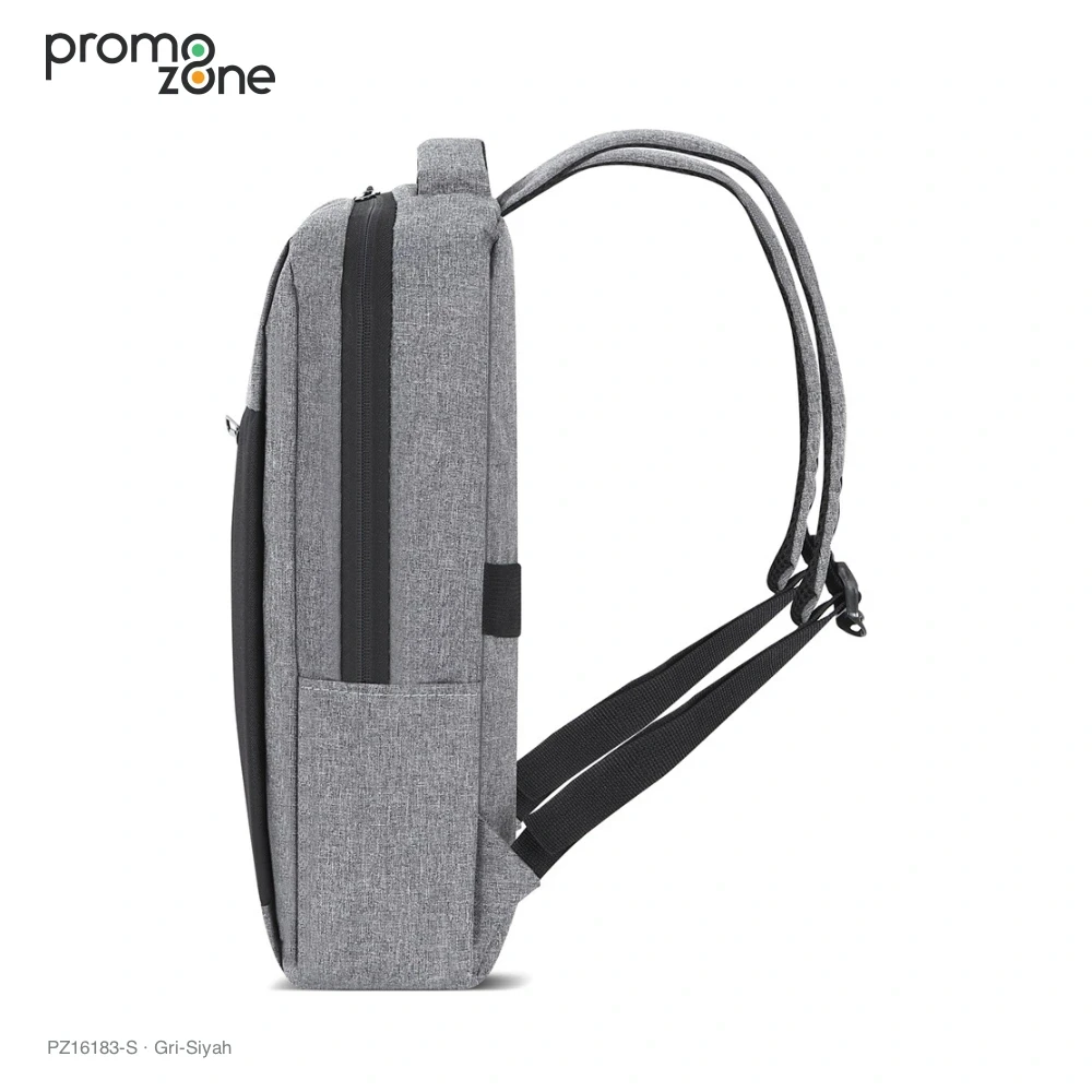 İmperteks Kumaş Laptop Bölmeli Sırt Çantası Promozone