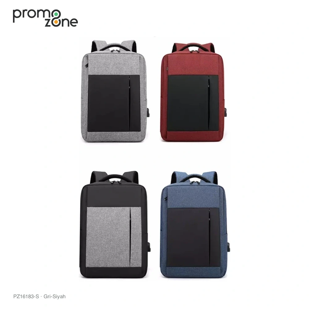 İmperteks Kumaş Laptop Bölmeli Sırt Çantası Promozone