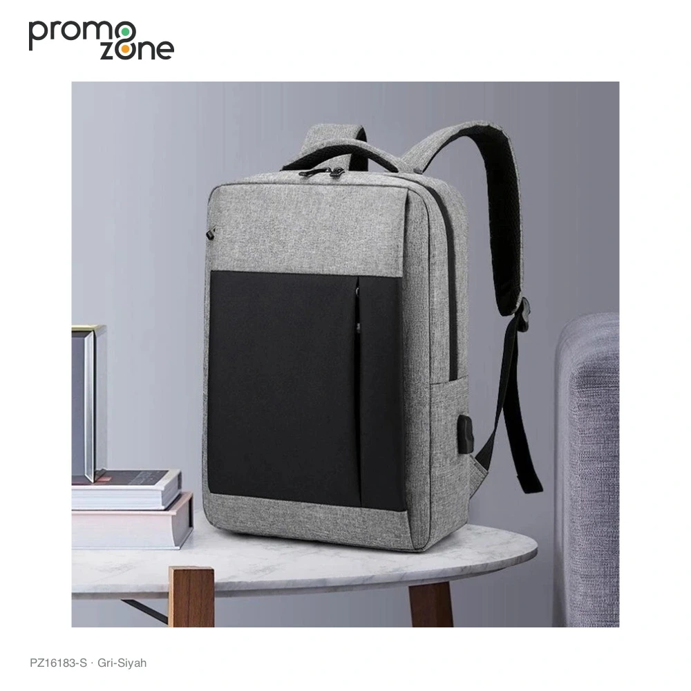 İmperteks Kumaş Laptop Bölmeli Sırt Çantası Promozone