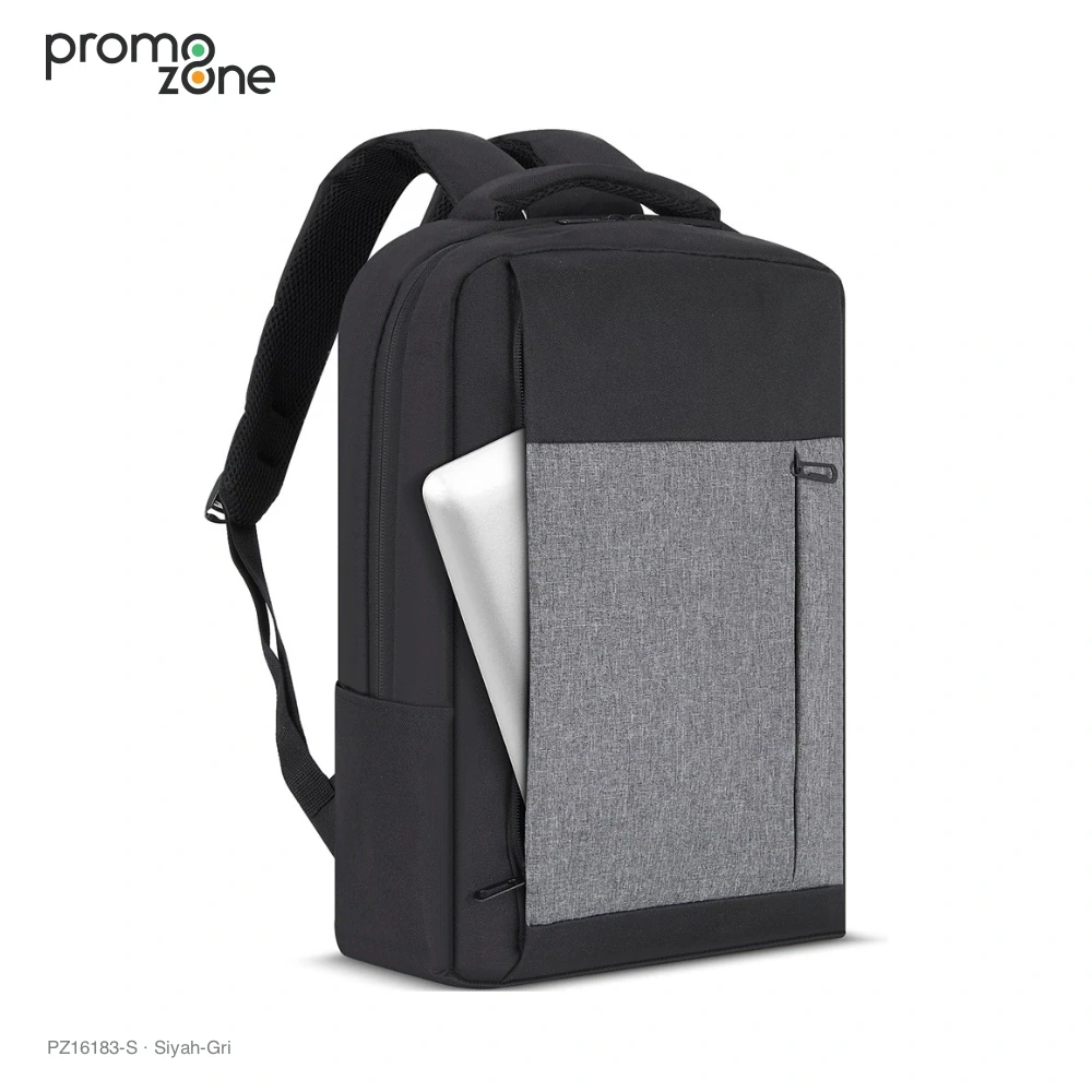 İmperteks Kumaş Laptop Bölmeli Sırt Çantası Promozone