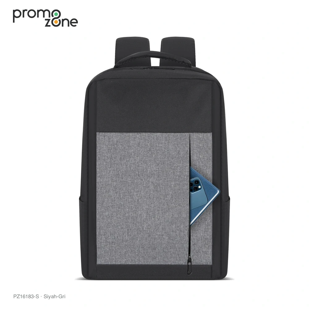 İmperteks Kumaş Laptop Bölmeli Sırt Çantası Promozone