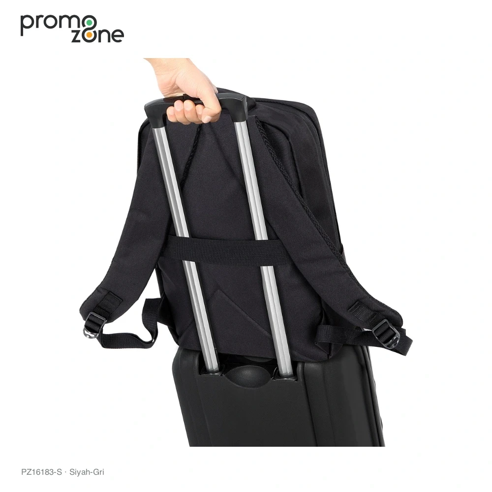 İmperteks Kumaş Laptop Bölmeli Sırt Çantası Promozone