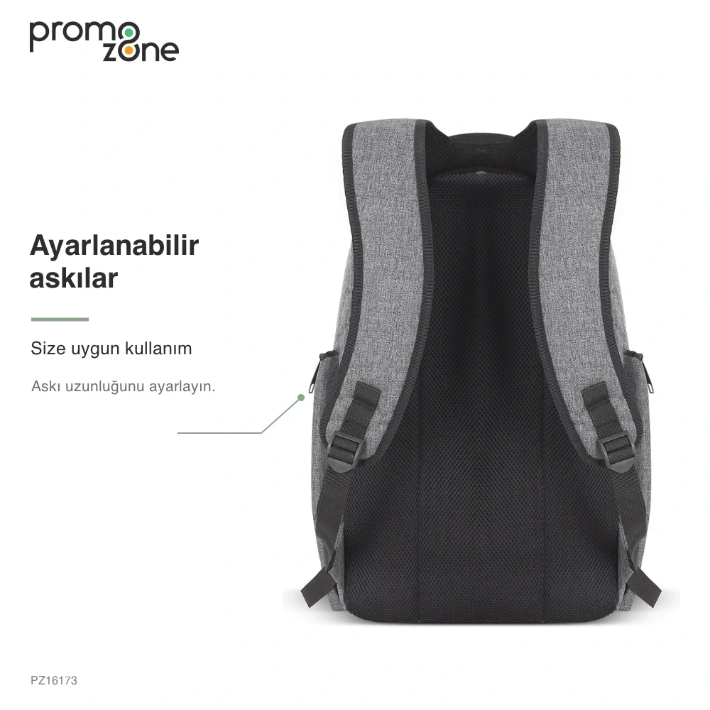 Laptop Bölmeli Çok Gözlü Özel Üretim Promosyon Sırt Çantası - Logo Baskılı