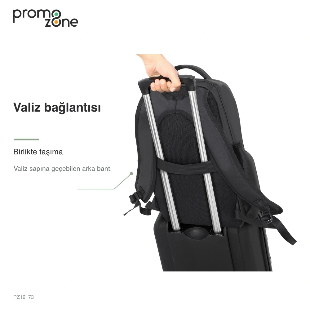 Laptop Bölmeli Çok Gözlü Özel Üretim Promosyon Sırt Çantası - Logo Baskılı