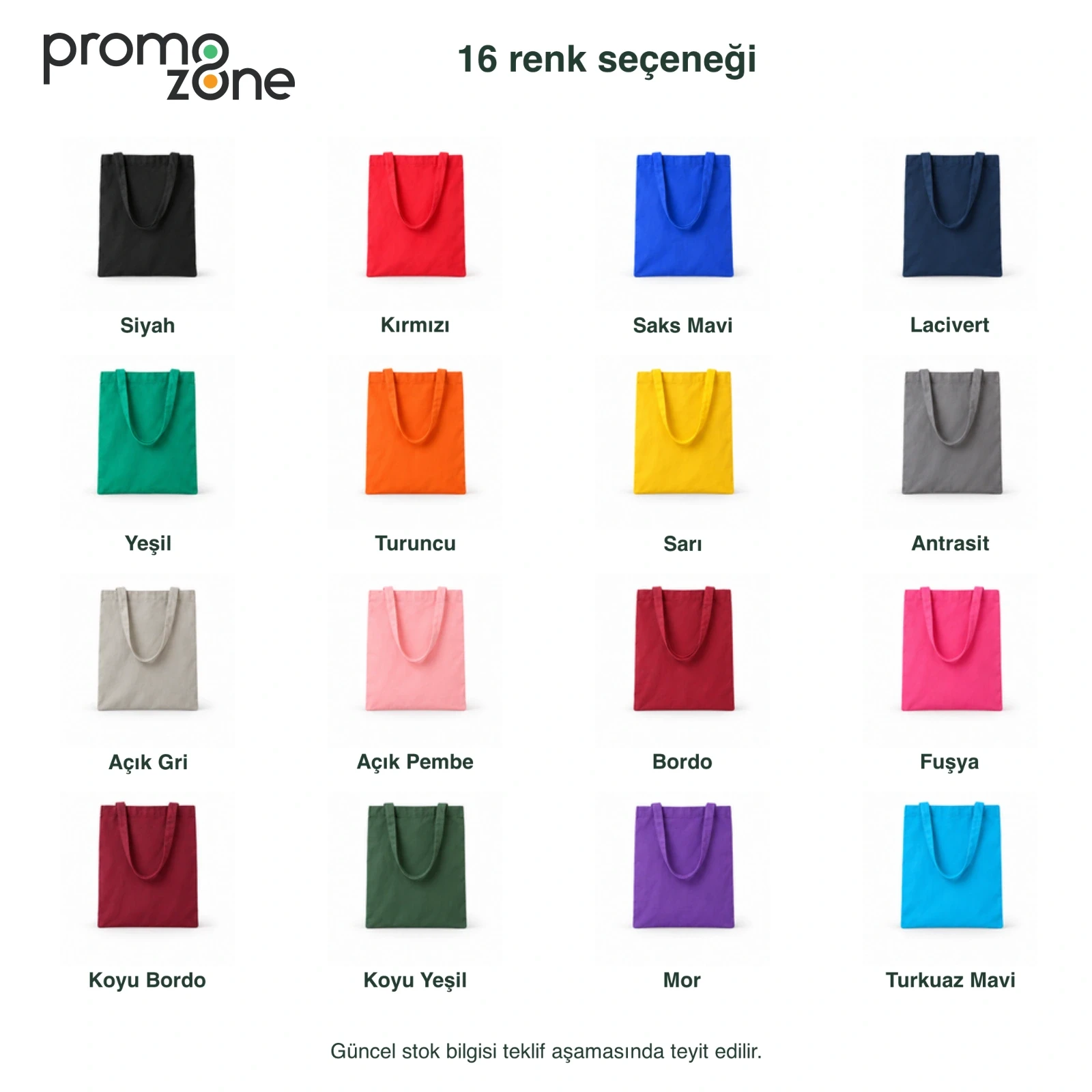 190gr Gabardin Pamuklu Renkli Kumaş Bez Çanta (35x40 cm) – 70 cm Askılı