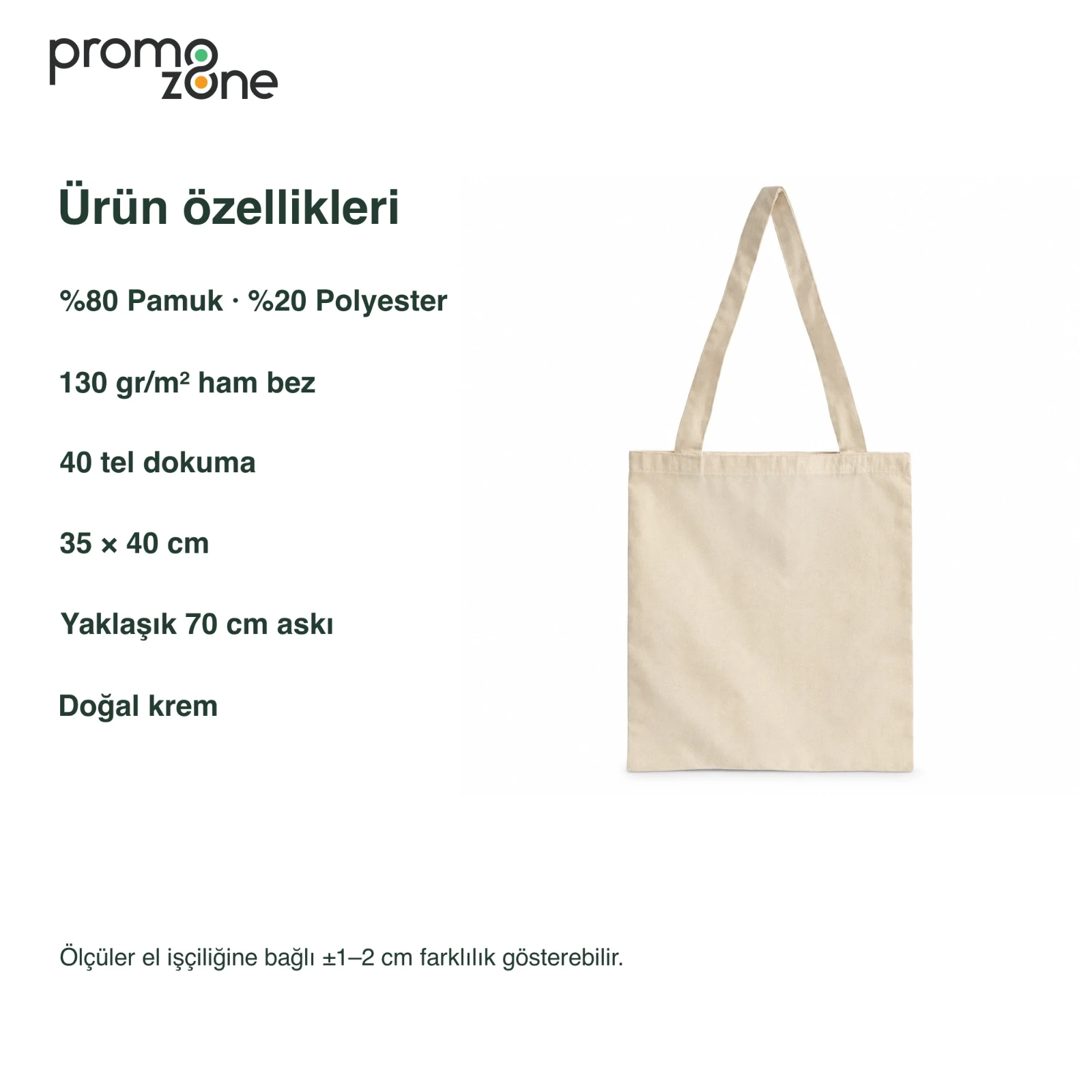 130gr Ham Bez Çanta %80 Pamuk %20 Polyester 40 Tel