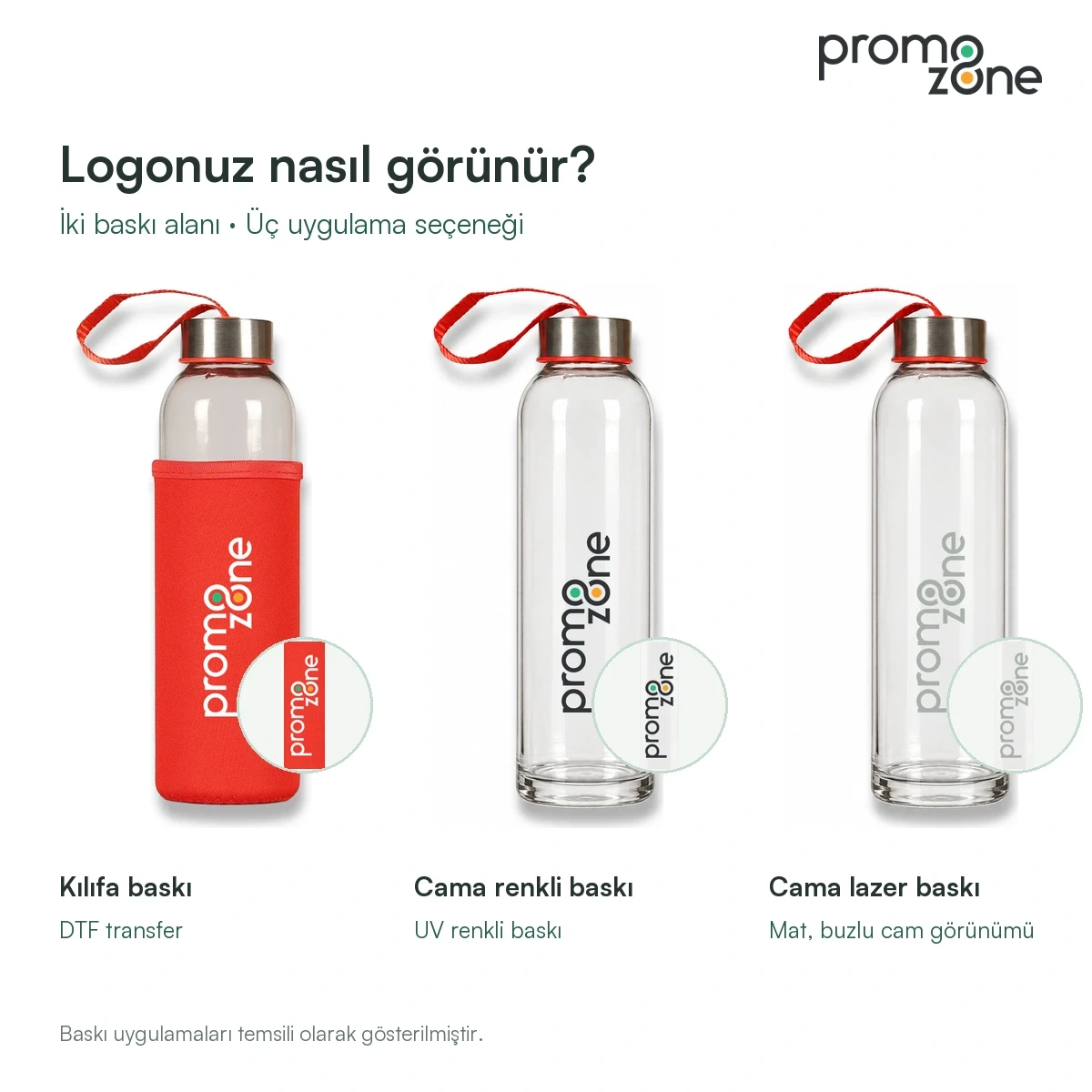 500ml Renkli Kılıflı Cam Matara