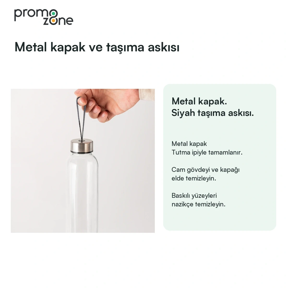 500 ml Cam Matara Şu Şişesi Kılıfsız