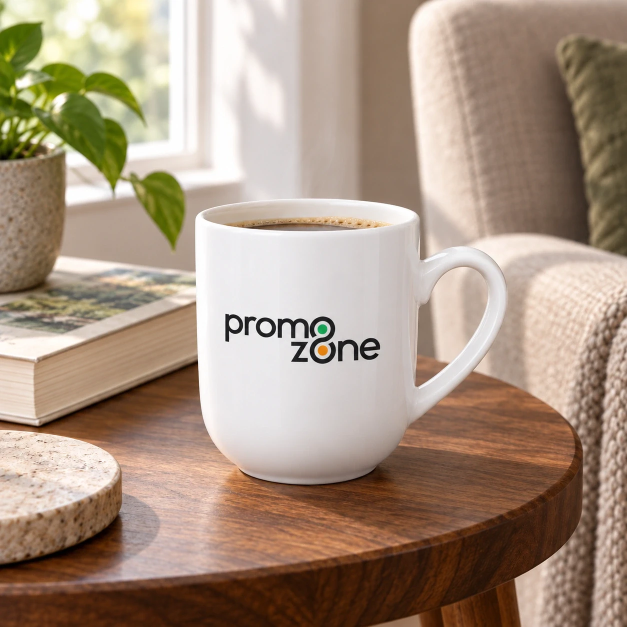 Porselen  Beyaz Bone Promosyon Kupa Bardak - Kutulu Promozone