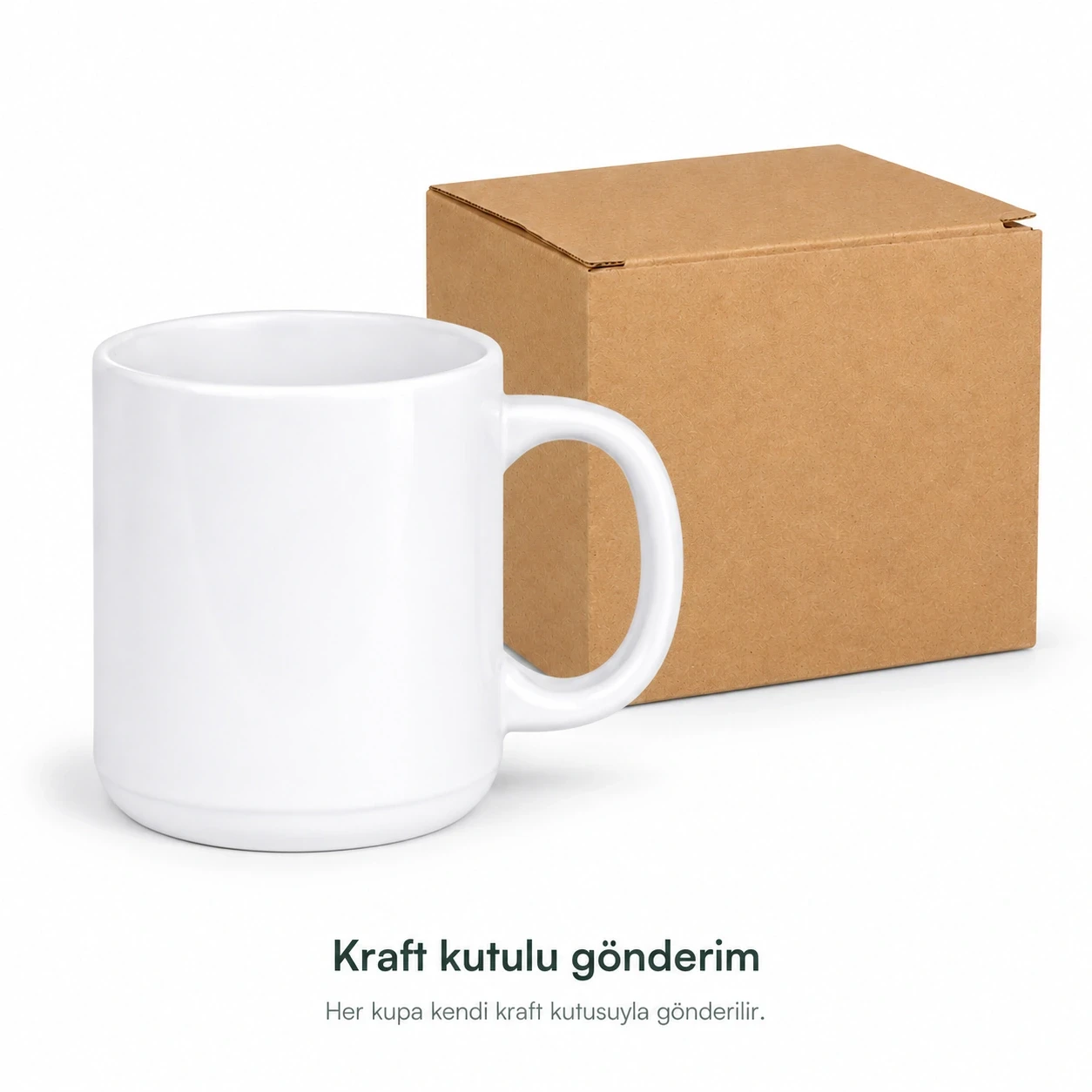Süblimasyon Porselen Kupa Bardak - Kutulu