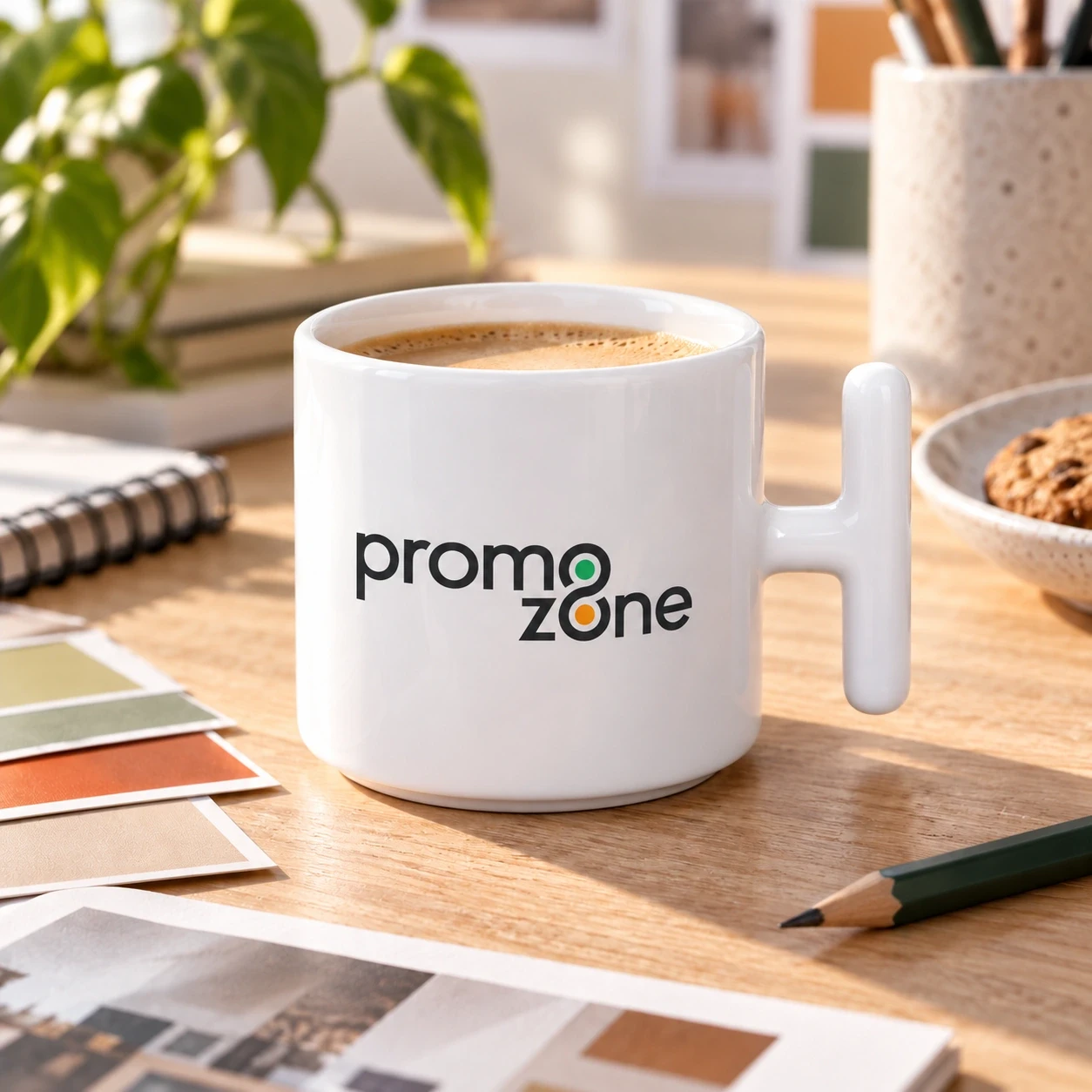 Süblimasyon Porselen Beyaz T Kupa Bardak - Kutulu Promozone