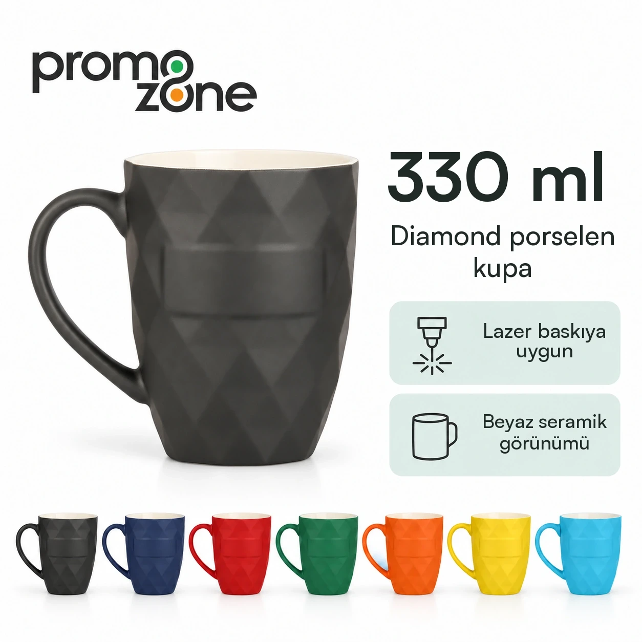 Diamond Porselen Bardak
