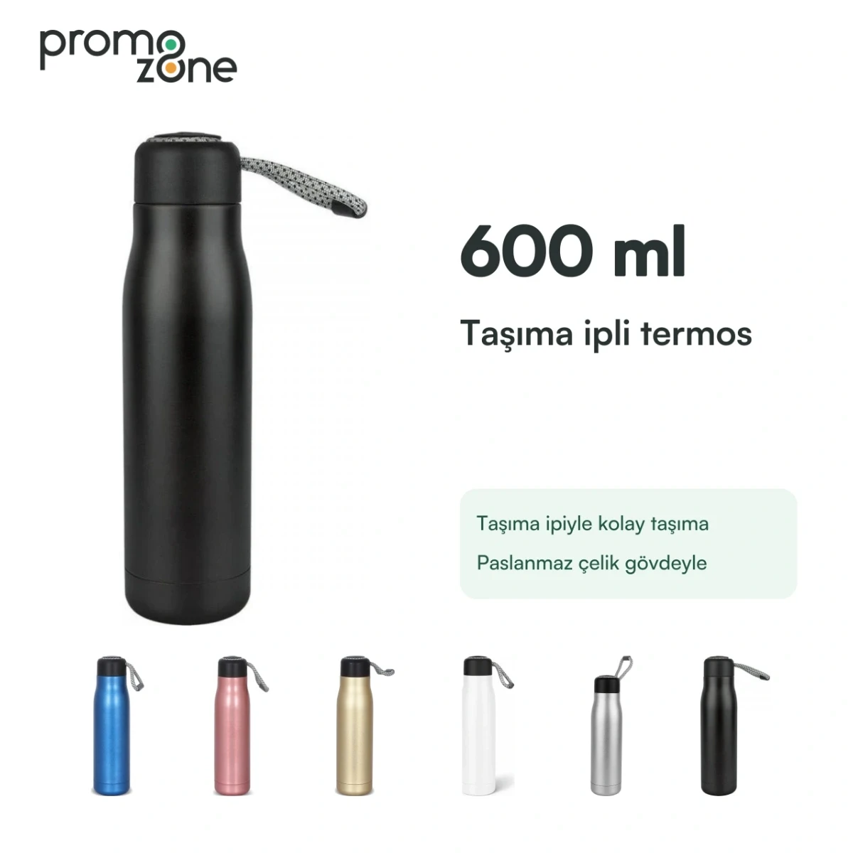 600 ml Taşıma İpli Termos