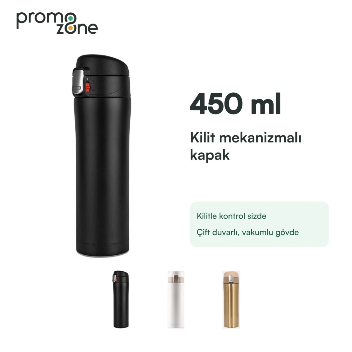 450 ml Kilitli Kapaklı Termos