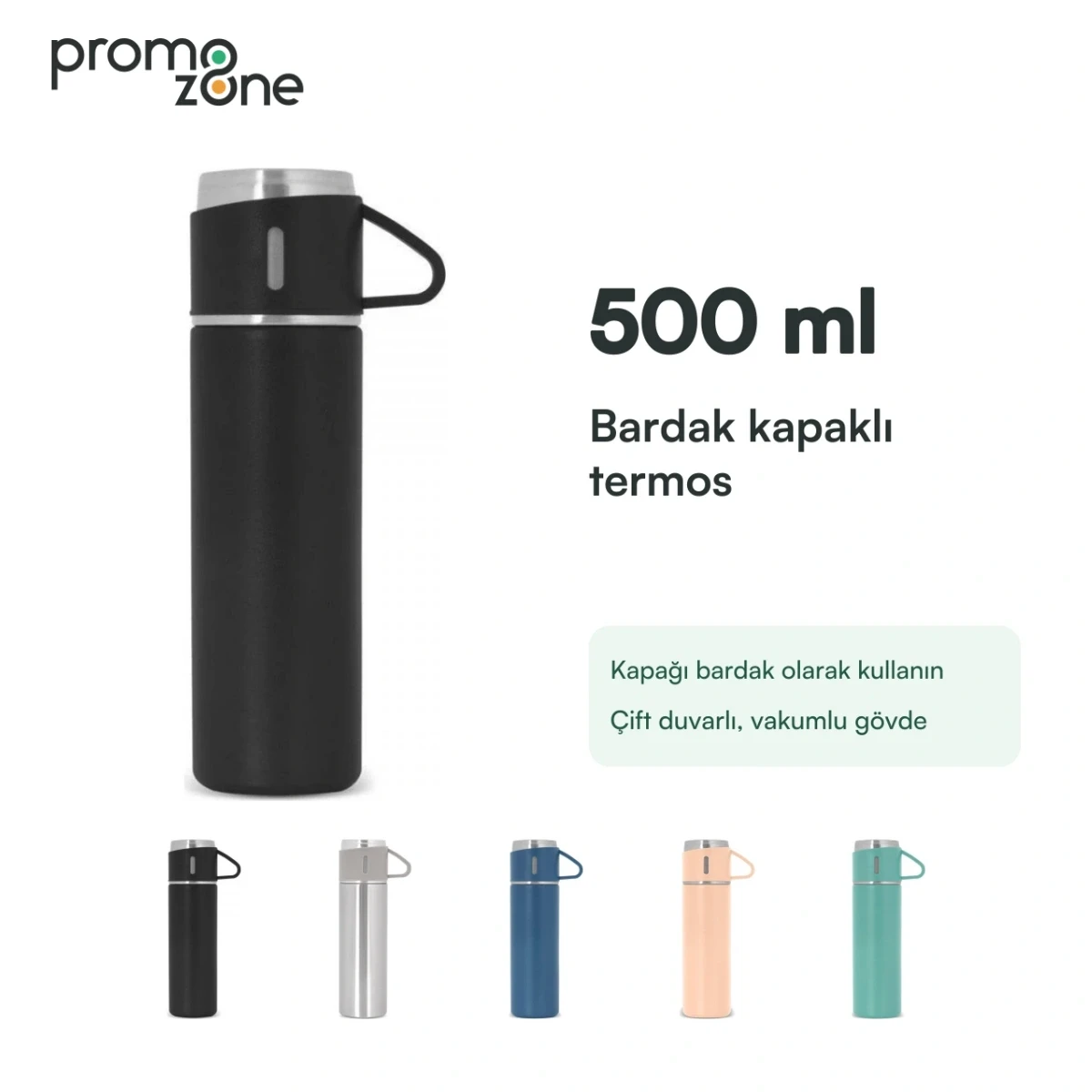 500 ml Bardak Kapaklı Vakumlu Termos