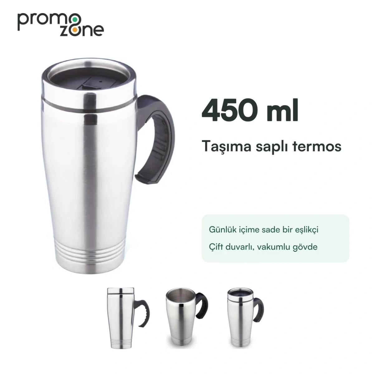 450 ml Taşıma Saplı Termos Bardak