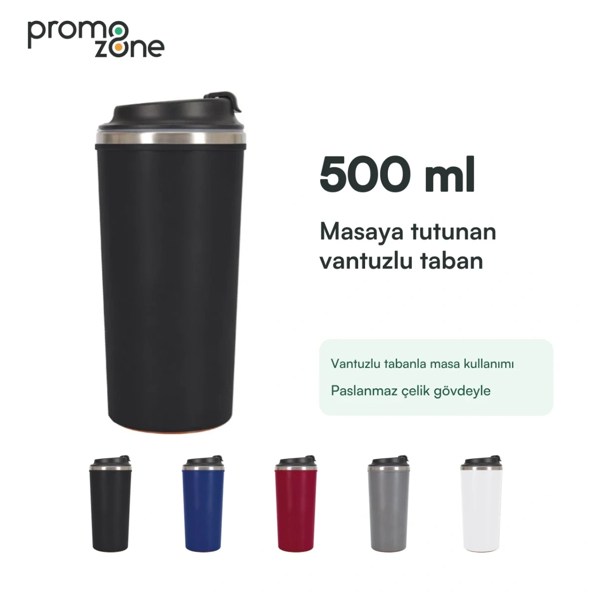 500 ml Vantuz Tabanlı Termos Promozone