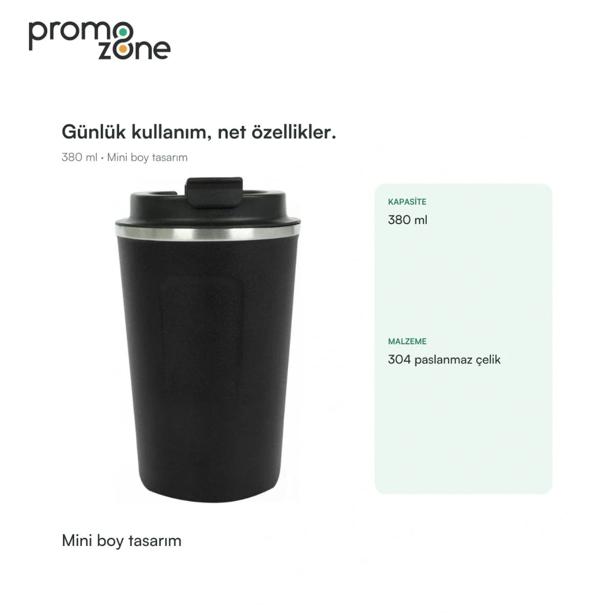 380 ml Mini Boy Termos Bardak Promozone