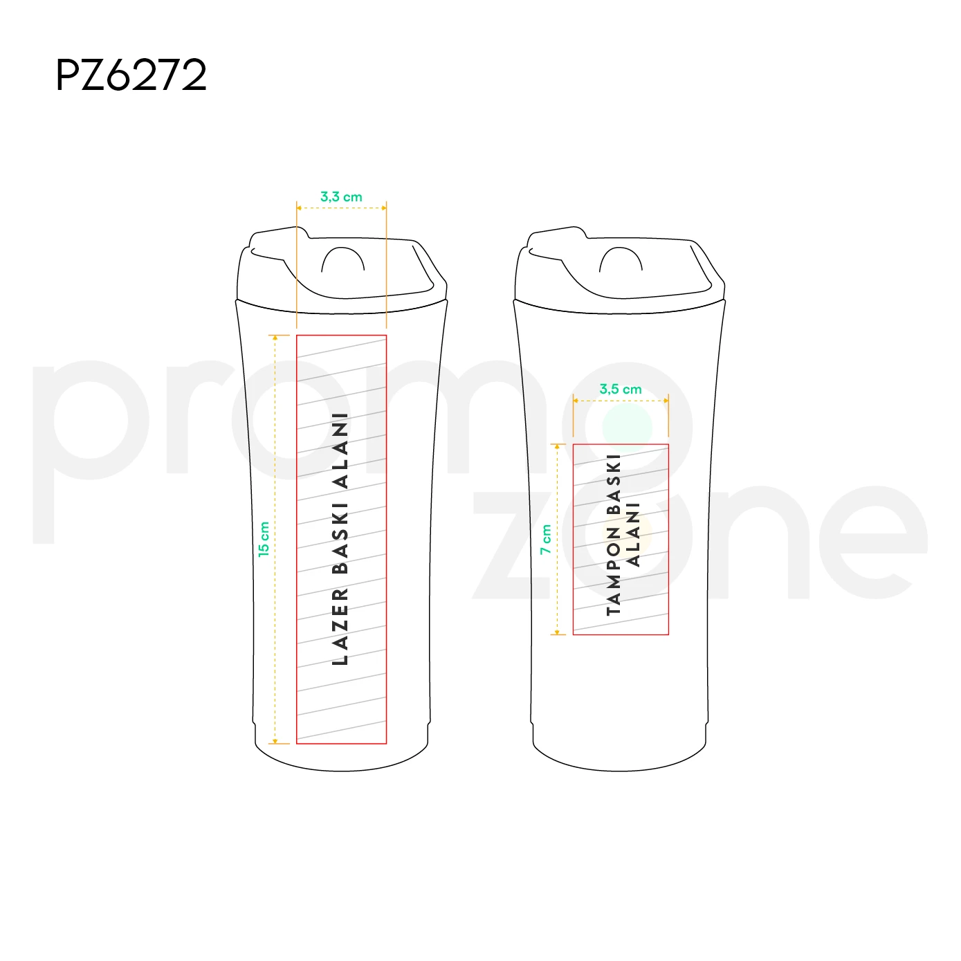 500 ml French Press Demleme Sistemli Termos Promozone