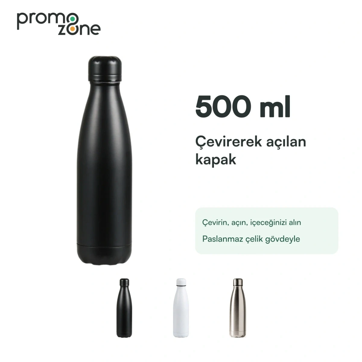 500 ml Çevirmeli Kapaklı Termos