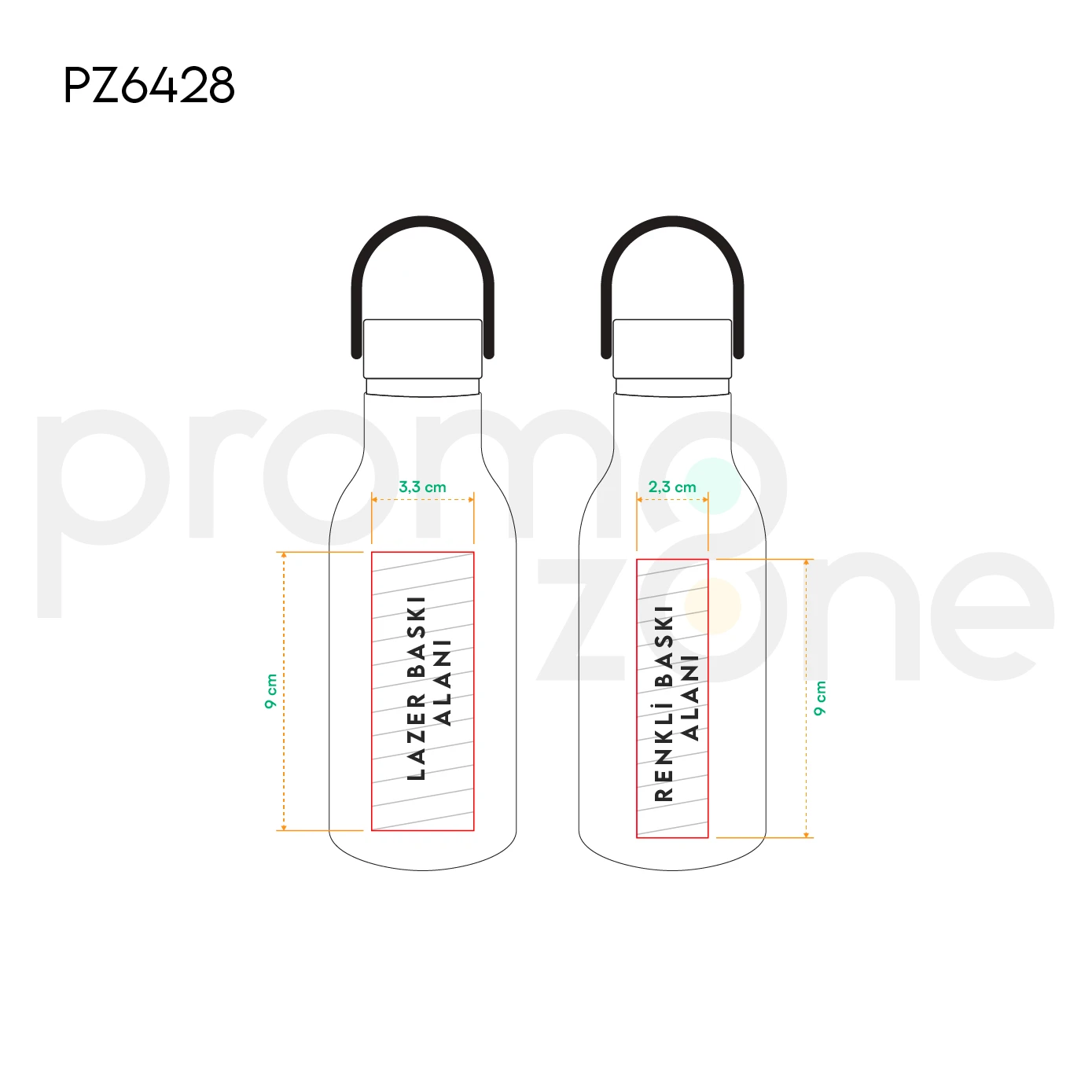 360 ml Taşıma Kulplu Termos Promozone