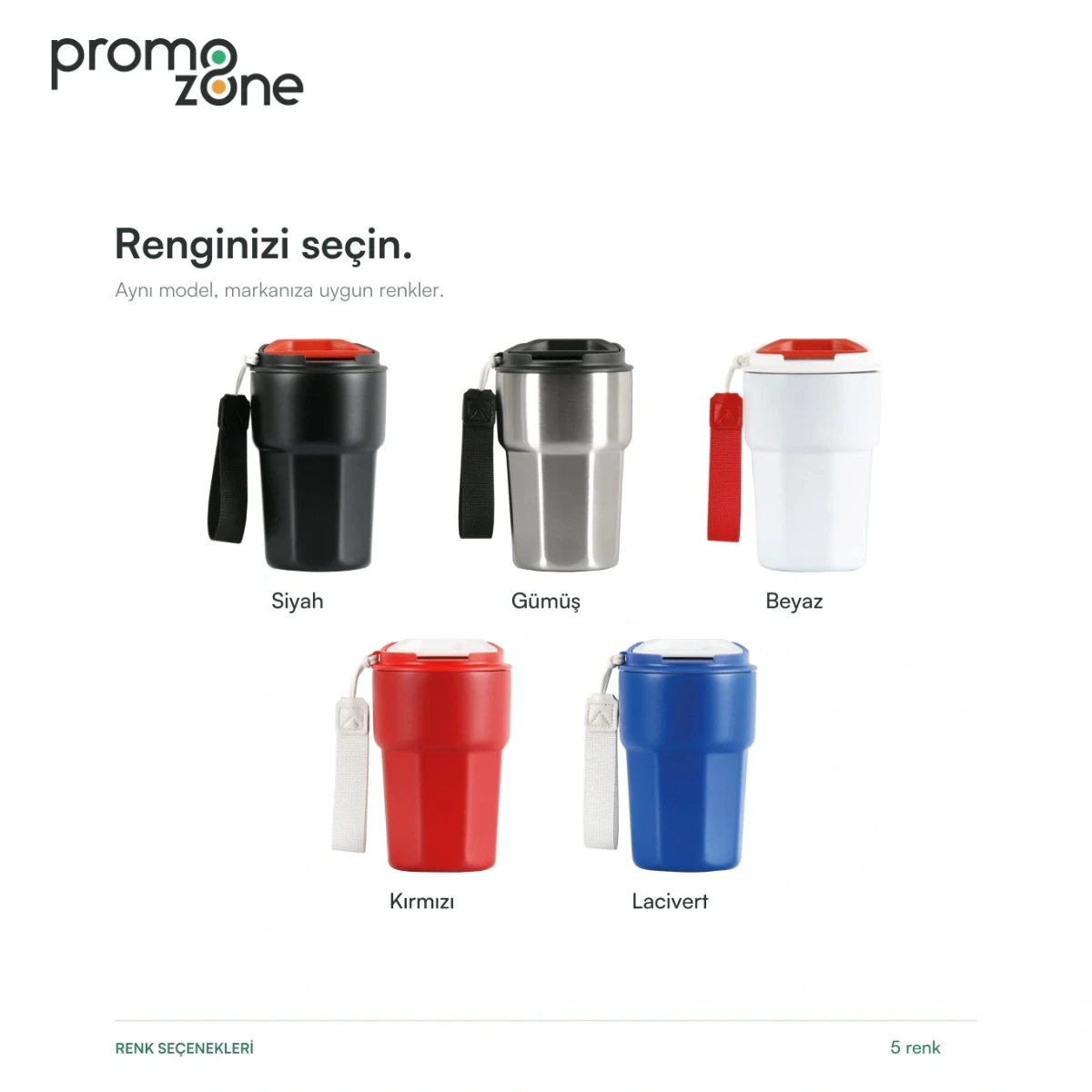 350 ml Taşıma İpli Termos Bardak
