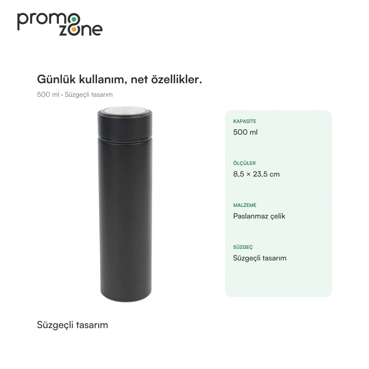 500 ml Süzgeçli Termos