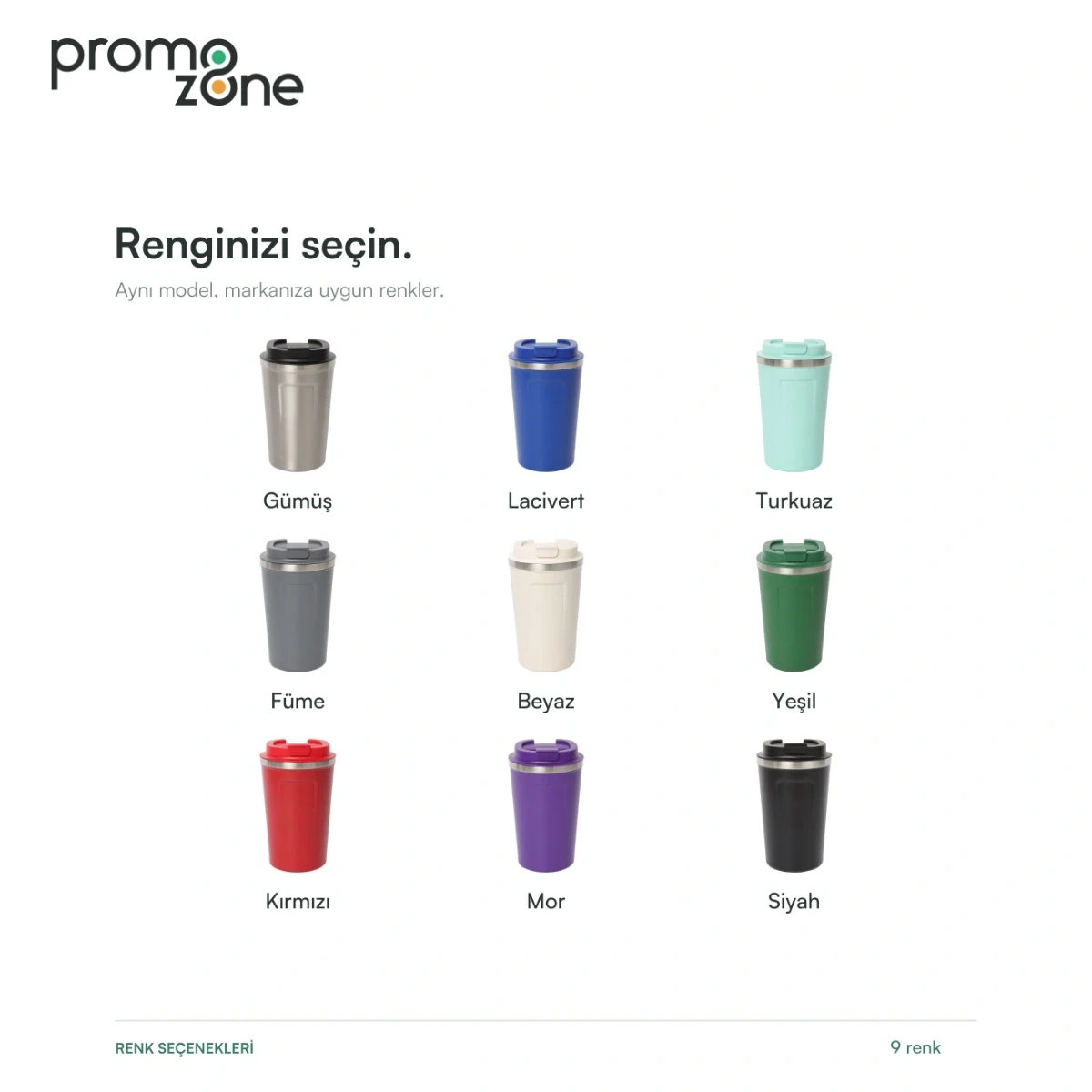 380 ml Metal Ağız Çerçeveli Termos Bardak