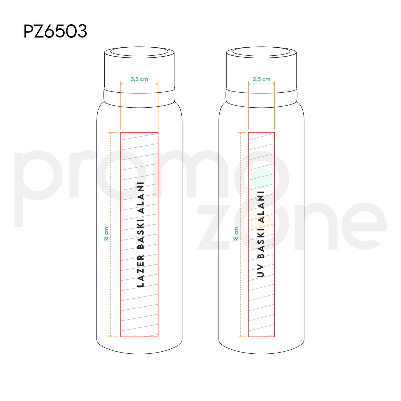 1000 ml Süzgeçli Termos Promozone