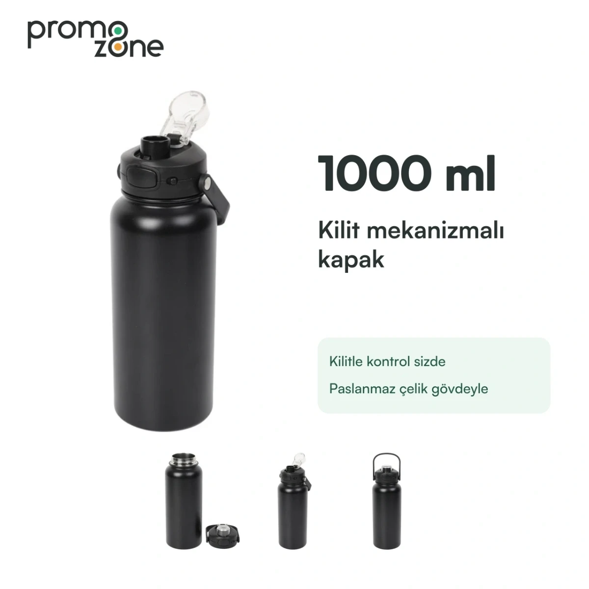 1000 ml Kilitli Kapaklı Termos