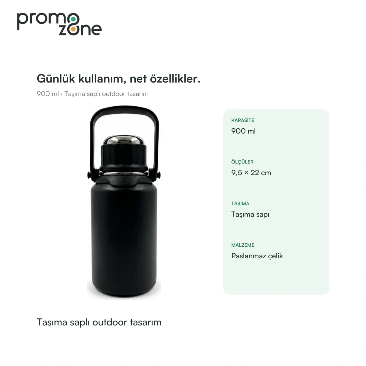 900 ml Taşıma Saplı Outdoor Termos