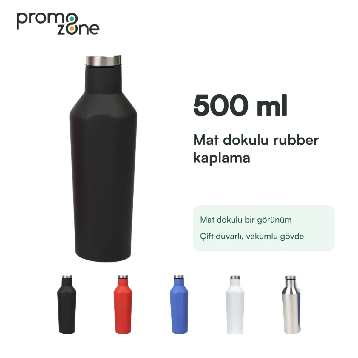 500 ml Rubber Kaplamalı Termos