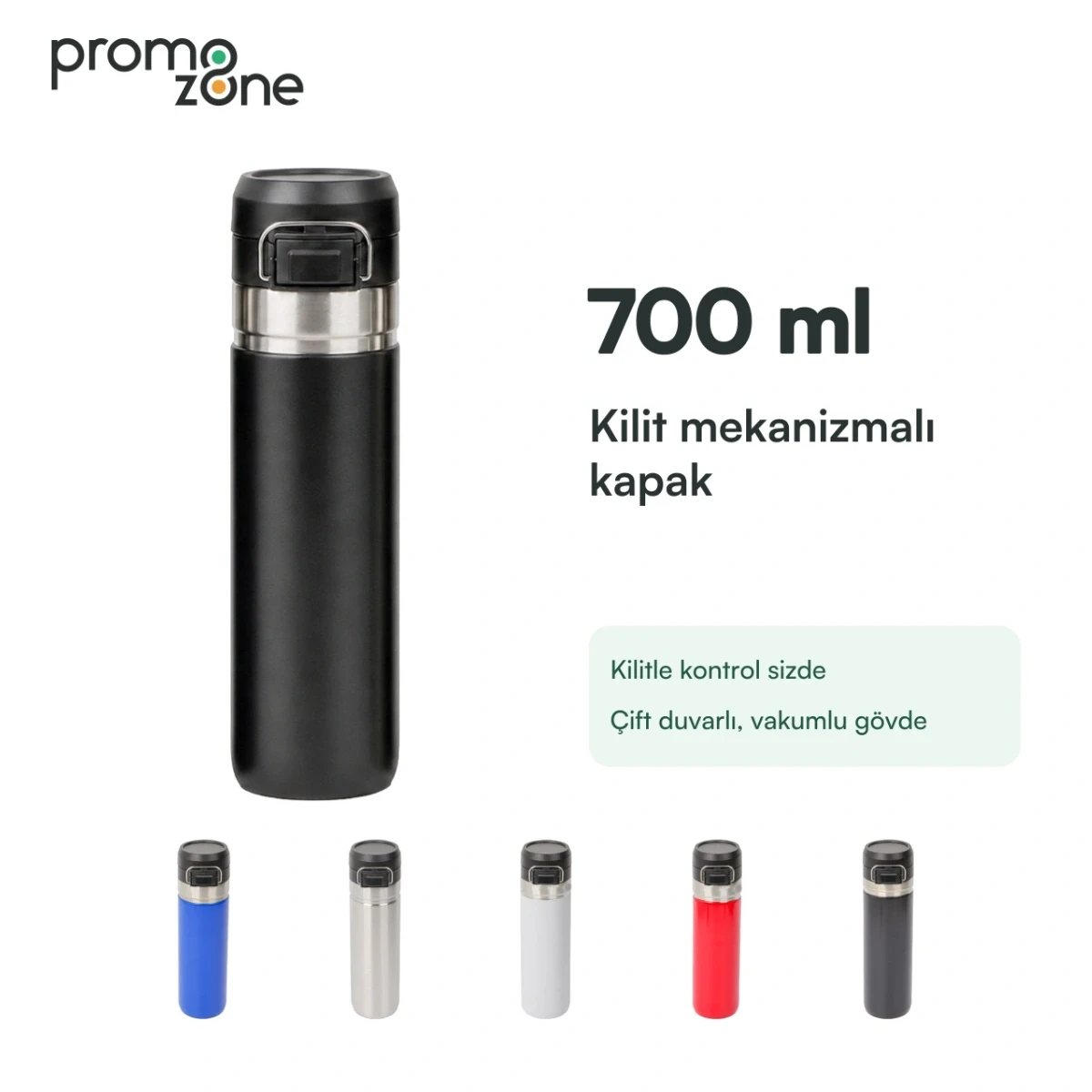 700 ml Kilitli Kapaklı Termos
