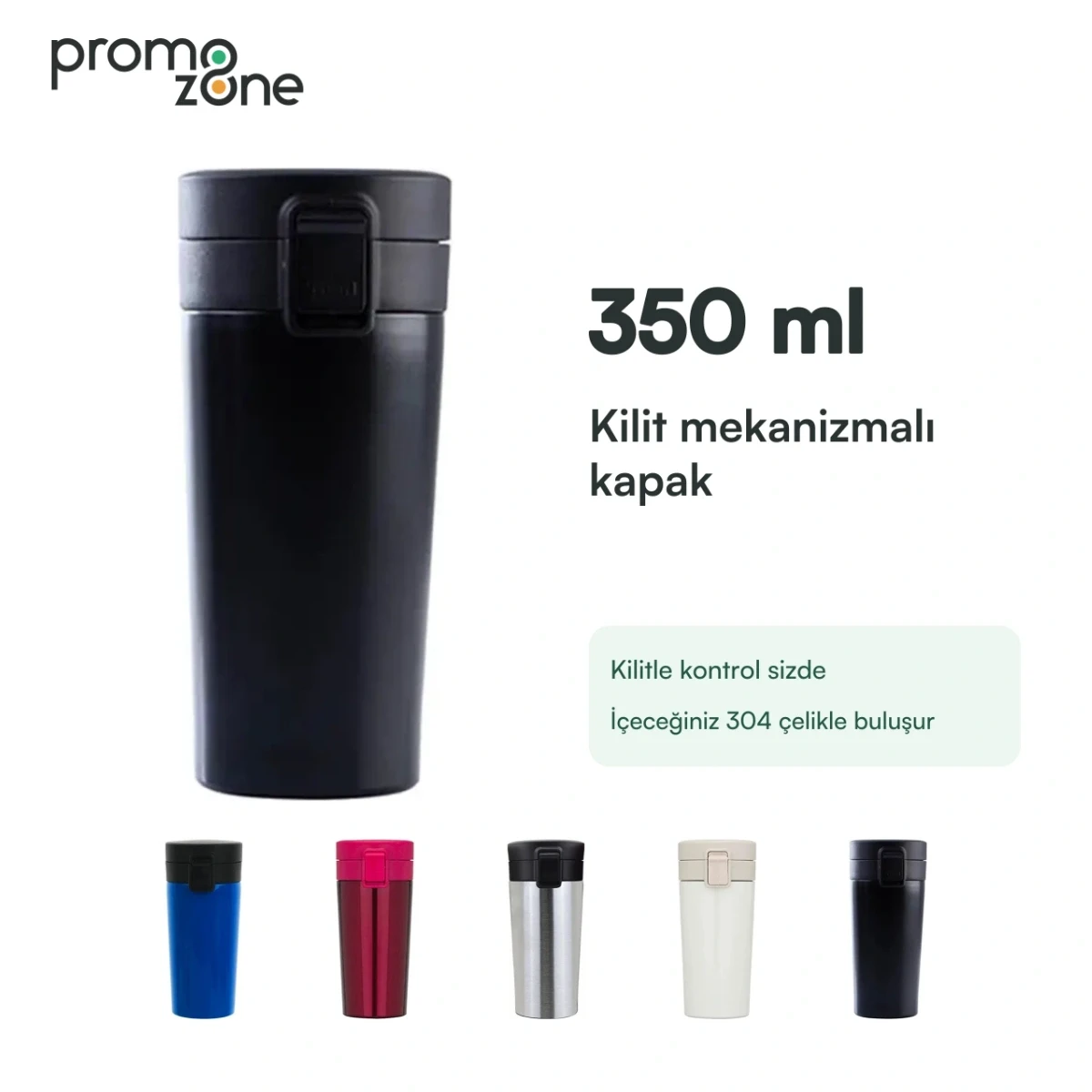 350 ml Kilitli Kapaklı Termos