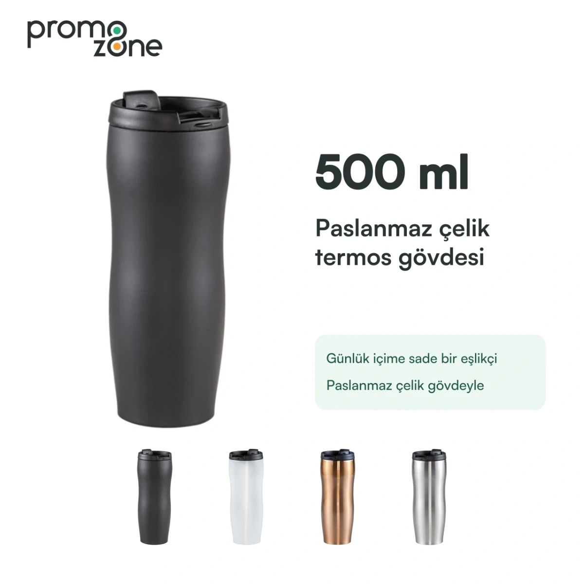 500 ml Paslanmaz Çelik Gövdeli Termos