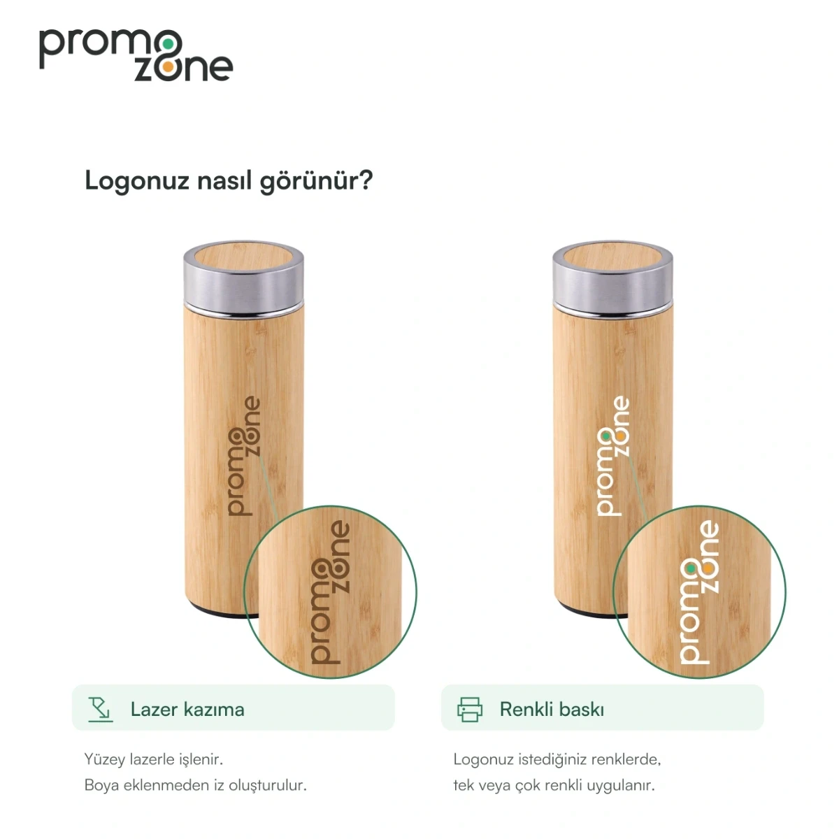 450 ml Bambu Gövdeli Termos