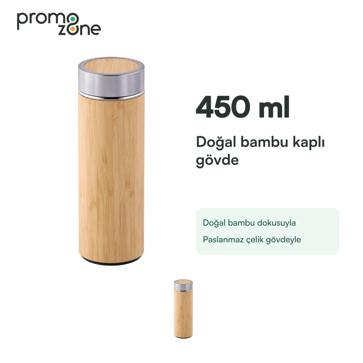 450 ml Bambu Gövdeli Termos