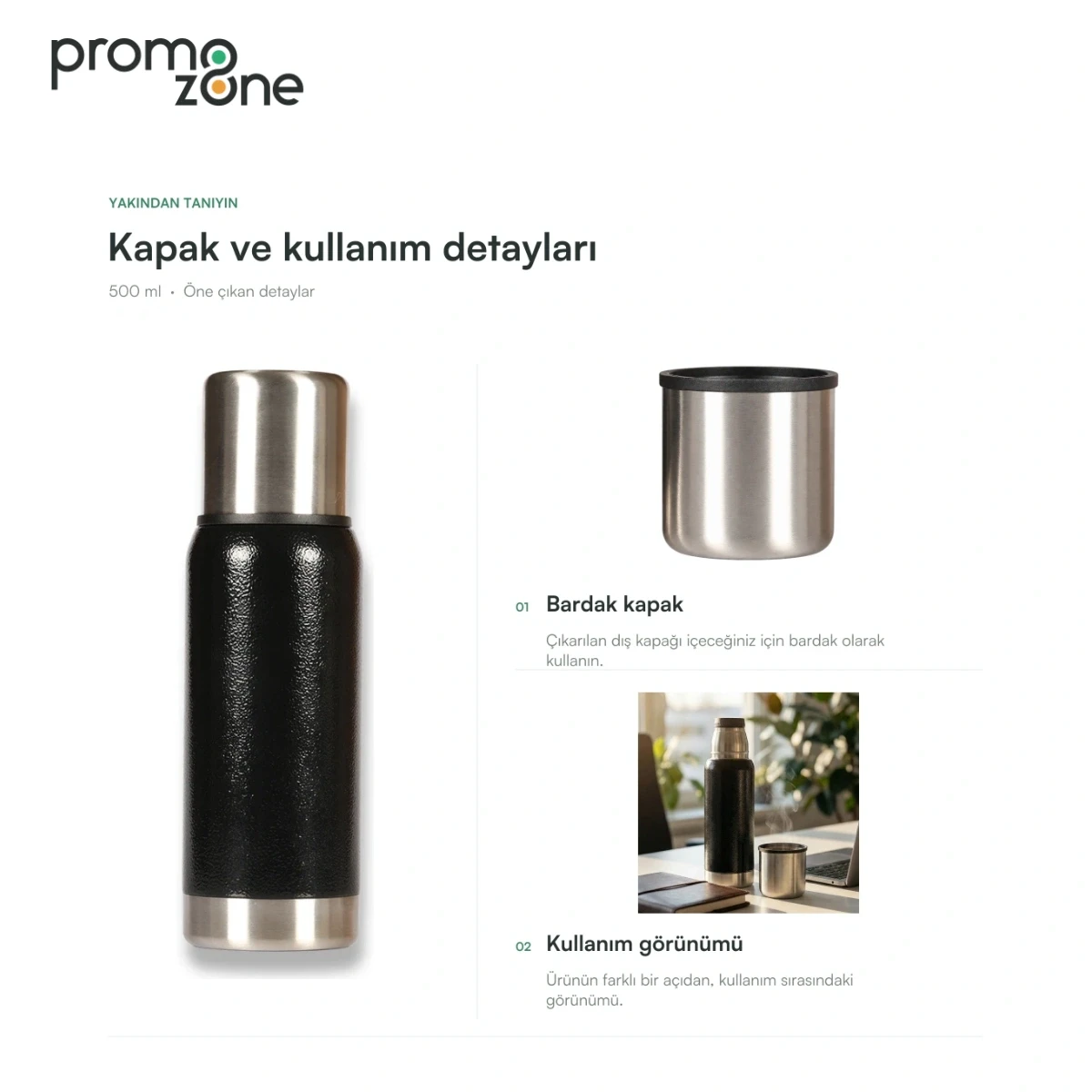500 ml 24 Saat Isı Korumalı Termos