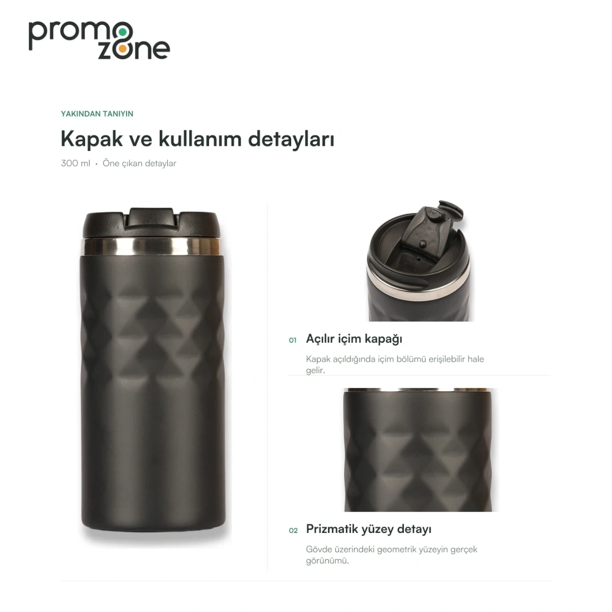 300 ml Vakumlu Termos Bardak