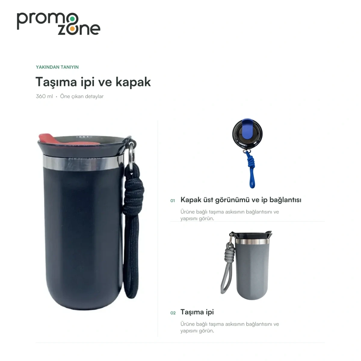 360 ml Vakumlu Termos Bardak
